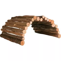 Dřevěný most z kulatých dřívek 51x30 cm pro morče a králíka TRIXIE