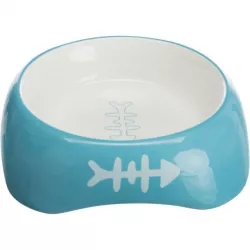 Keramická miska 200ml/13cm - CAT + rybí kostra TRIXIE