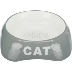 Keramická miska 200ml/13cm - CAT + rybí kostra TRIXIE
