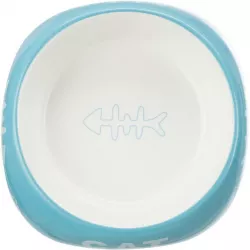 Keramická miska 200ml/13cm - CAT + rybí kostra TRIXIE