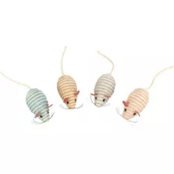 Myš se štěrchacími kuličkami uvnitř, sisal 10 cm TRIXIE