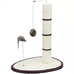 Škrábadlo válec 50cm+míč, myš+pružina na podestě 40x30cm TRIXIE