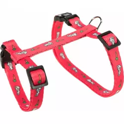 Nylon. postroj s vodítkem na králíka - motiv 25-44/1cm 1,25m TRIXIE