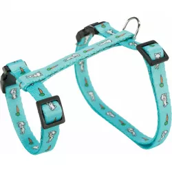 Nylon. postroj s vodítkem na králíka - motiv 25-44/1cm 1,25m TRIXIE