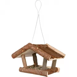 Venkovní krmítko NATURA závěsné, přírodní dřevo 32x23x20 cm TRIXIE