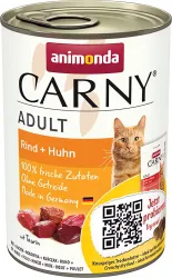 ANIMONDA konzerva CARNY Adult- hovězí, kuřecí 400g