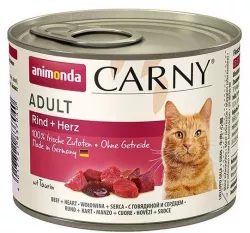ANIMONDA konzerva CARNY Adult- hovězí, srdce 200g