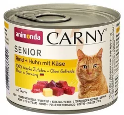 ANIMONDA konzerva CARNY Senior - hovězí, kuře, sýr 200g