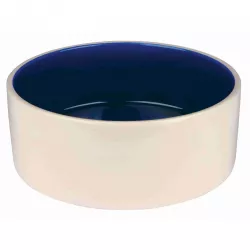 Keramická miska malá 0,35l/12 cm - bílá/modrá TRIXIE