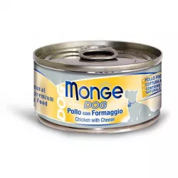 MONGE DOG NATURAL kuřecí maso se sýrem pro psy 95 g MONGE DOG NATURAL kuřecí maso se sýrem pro psy 95 g