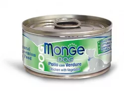 MONGE DOG NATURAL kuřecí maso se zeleninou pro psy 95 g