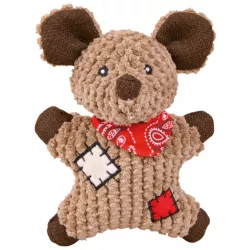 Jutová myš se šátkem a záplatami, se zvukem 19 cm TRIXIE Jutová myš se šátkem a záplatami, se zvukem 19 cm TRIXIE