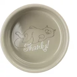 Keramická miska barevná s ležící kočkou 300ml/11cm TRIXIE