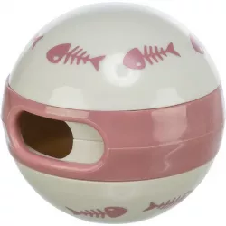 Míč na pamlsky s kostrami rybiček, pro kočky 6 cm TRIXIE