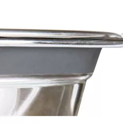 Nerez stojánek + 2 misky se silikonovým kroužkem 450ml/13cm TRIXIE