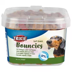 Soft Snack BOUNCIES mini kostičky kuřecí, jehněčí, dršťky 140 g TRIXIE Soft Snack BOUNCIES mini kostičky kuřecí, jehněčí, dršťky 140 g TRIXIE