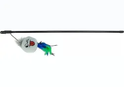 Udice s plyšovou hračkou SMAJLÍK s peřím 50 cm TRIXIE
