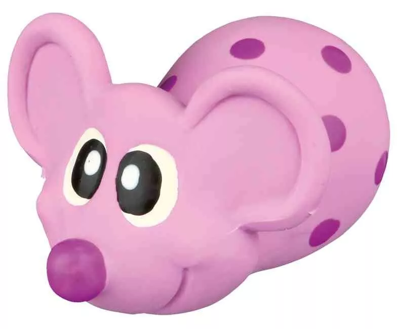 Latexová myška různé barvy, plněná 8 cm TRIXIE