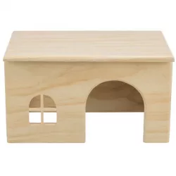 Dř. domek s rovnou střechou pro morčata 28x16x18cm TRIXIE Dř. domek s rovnou střechou pro morčata 28x16x18cm TRIXIE