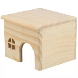 Dřevěný domek s rovnou střechou pro králíky 40 x 20 x 23 cm TRIXIE