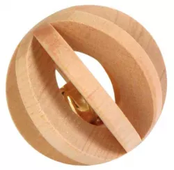 Dřevěný míček s rolničkou, hračka pro morče, králíka 6 cm TRIXIE