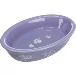 Keramická miska oválná, různobarevná 0,2 l / 15x10 cm TRIXIE Keramická miska oválná, různobarevná 0,2 l / 15x10 cm TRIXIE