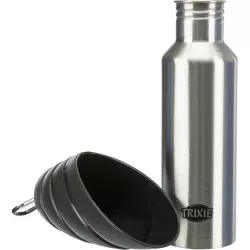 Láhev kovová s plastovou miskou 750 ml TRIXIE