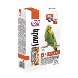 LOLO BASIC kompletní ovocné krmivo pro andulky 500g krabička