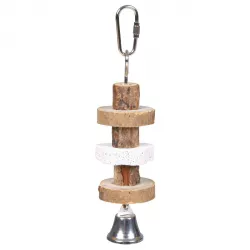 Natural Living-dřevěná kolečka, lávový kámen pro ptáky 16cm TRIXIE