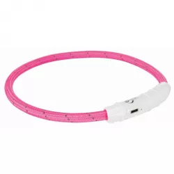 Svítící kroužek USB na krk XS-S 35 cm/7 mm růžový TRIXIE Svítící kroužek USB na krk XS-S 35 cm/7 mm růžový TRIXIE