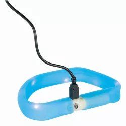 USB svítící obojek PLOCHÝ L-XL 70cm/30 mm modrý TRIXIE USB svítící obojek PLOCHÝ L-XL 70cm/30 mm modrý TRIXIE