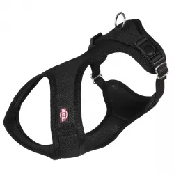 Soft postroj, jemný, vypolstrovaný XXS-XS 25-35 cm/15 mm, - černý TRIXIE