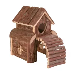 Natural Living dřevěný domek dvoupatrový FINN 13 x 20 x 20 cm TRIXIE