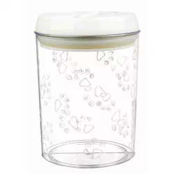 Plastový zásobník na krmivo a pamlsky 1,5 l / ø 12 × 17,5 cm transparentní TRIXIE