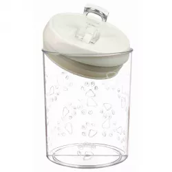 Plastový zásobník na krmivo a pamlsky 1,5 l / ø 12 × 17,5 cm transparentní TRIXIE