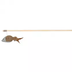 Udice s hračkou myš s peřím 50 cm TRIXIE