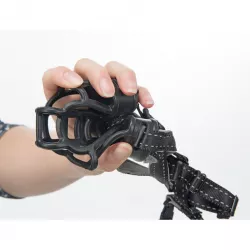 FLEX náhubek M-L: 35 cm / hlava max.30 cm, guma/nylon/neopren, černá TRIXIE