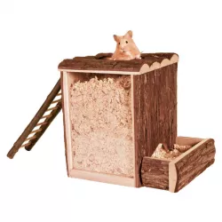 Natural Living domeček a hrací věž s žebříkem 25x24x20 cm TRIXIE