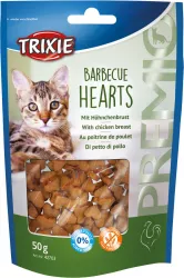 Premio BARBECUE HEARTS s kuřecím, grilovaná srdíčka 50 g TRIXIE