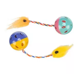 Míček rachtací s ocáskem 4 cm, (2 ks) TRIXIE