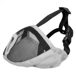 Náhubek pro krátkonosá plemena, polyester M, 40 cm, šedý TRIXIE