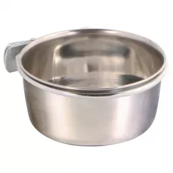 Nerezové krmítko s pevným úchytem do klece 900ml/14cm TRIXIE