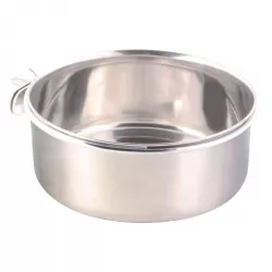 Nerezové krmítko s pevným úchytem do klece 900ml/14cm TRIXIE
