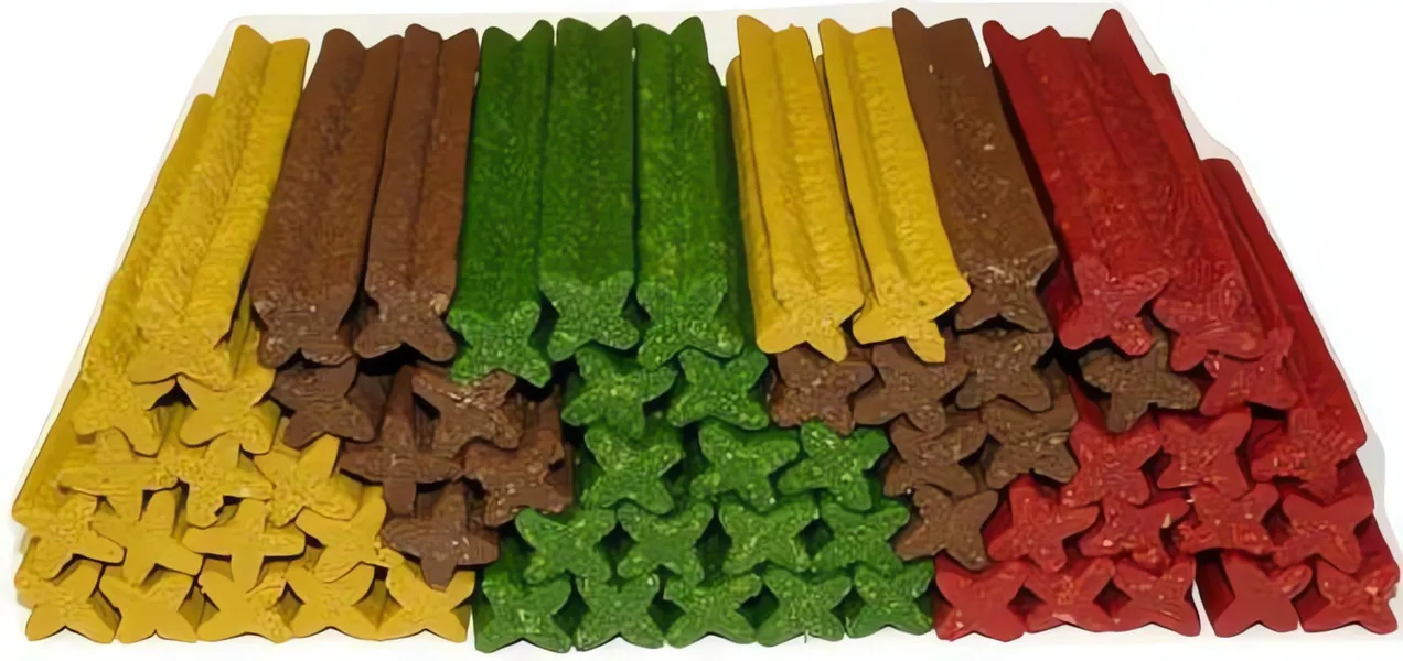 Delika-Pet Dentální kříže s Calciem MIX 1kg