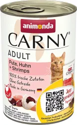 ANIMONDA konzerva CARNY Adult - krůta, kuře+ráčci 400g