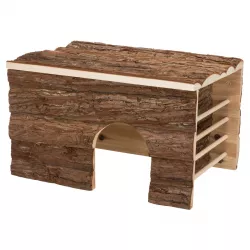 Natural Living přírodní dř. domek ILA s okrajem 40x 25x29 cm TRIXIE