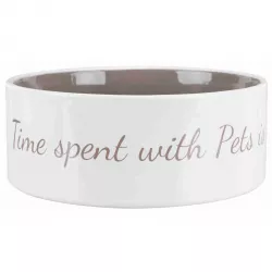 Pet´s home keramická miska 0,3l/12 cm krémovo/hnědošedá TRIXIE
