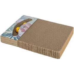Škrabací karton s hračkou 38 x 30 cm bílý TRIXIE