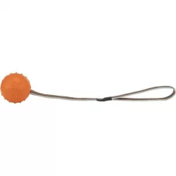 SPORTING míč tvrdý na nylon.pásku, přírodní guma 6 cm/35 cm TRIXIE