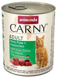ANIMONDA konzerva CARNY Adult - hovězí, krůta, králík 800g